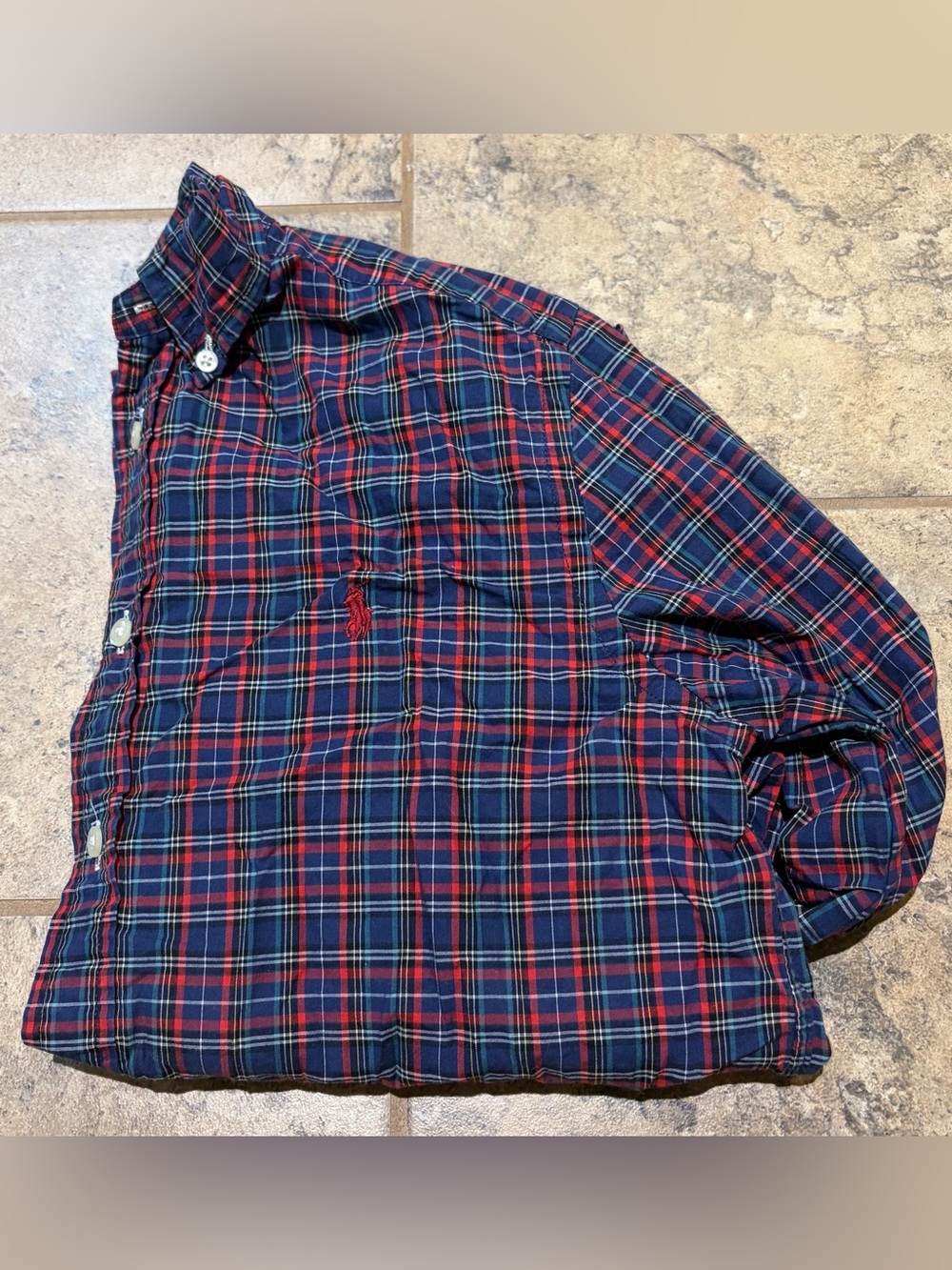 Polo by Ralph Lauren Boys size L (14-16) Plaid Long sleeve Shirt